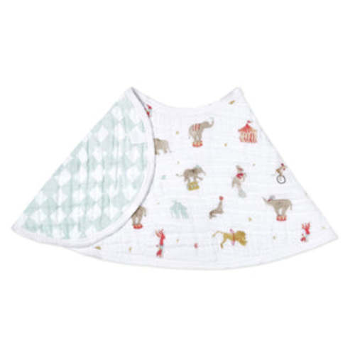 Elephant Circus Cotton Muslin Burpy Bib | aden + anais