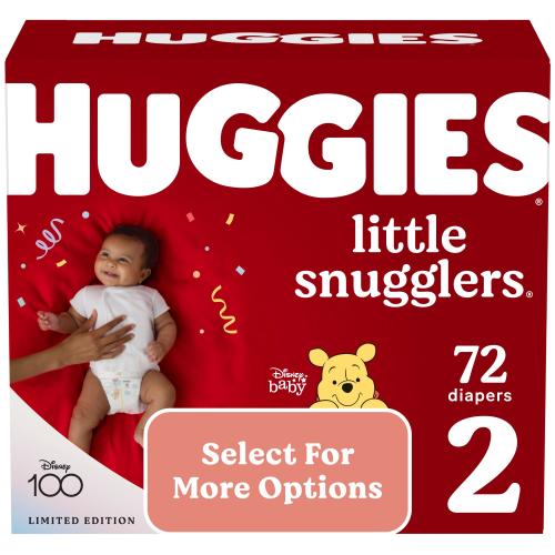 Huggies Little Snugglers Baby Diapers, Size 2, 72 Ct (Select for More Options)
