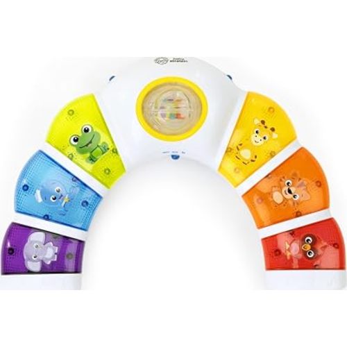 Baby Einstein Glow & Discover Light Bar Musical Toy, Activity Station, Sitting Up and Tummy Time Toy, Color and Animal Learning Toy, Infant Ages 3 Months+