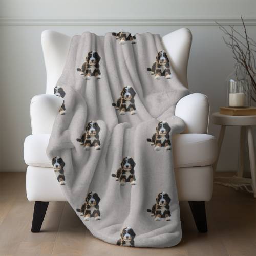 Bernedoodle Dog Lover Blanket