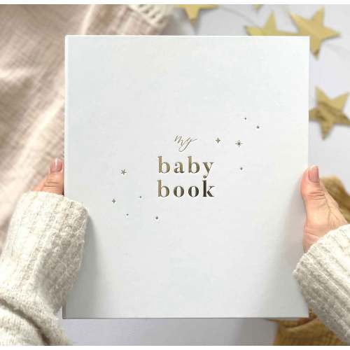 My Baby Book - Baby Memory Book - White
