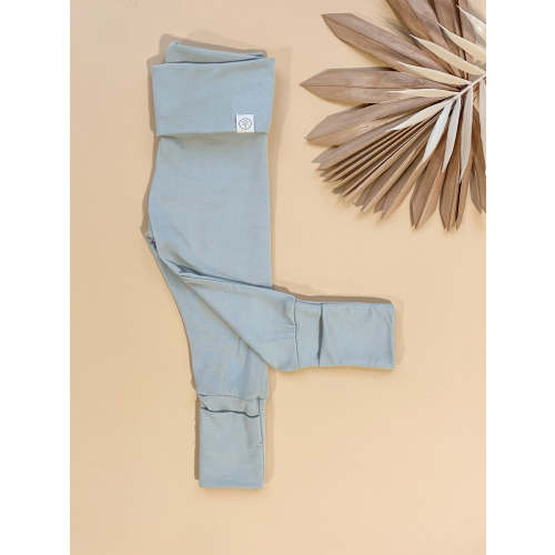 Fold Over Footie Baby Bamboo Leggings - Sage