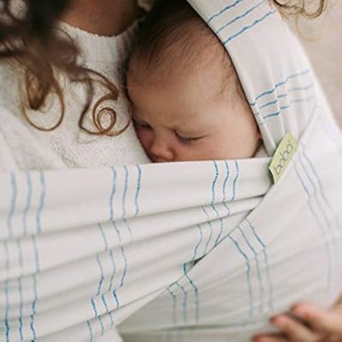 Boba Baby Wrap Carrier – Original Baby Sling Carrier for Newborns (7–35 lbs), Soft, Secure, Hands-Free & Ergonomic, Ideal for Comfortable Bonding, New Parents (Serenity Riviera)
