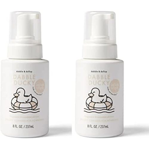 Dabble & Dollop Foaming Infant Wash - Natural Cleanser for Babies, Fragrance & Essential Oil Free, 100% USA-made, Dye-Free, Tear-Free, Vegan (Set of 2)