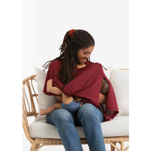 The Burgundy Cocoon™ Breathable Nursing Cover