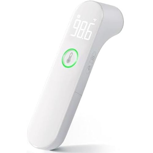 Digital Thermometer for Adults and Kids, Fast Accurate Baby Thermometer with Fever Alarm & Mute Mode, FSA Eligible, Baby Essentials, Lifetime Support -Take Quick Temperature Easily - White