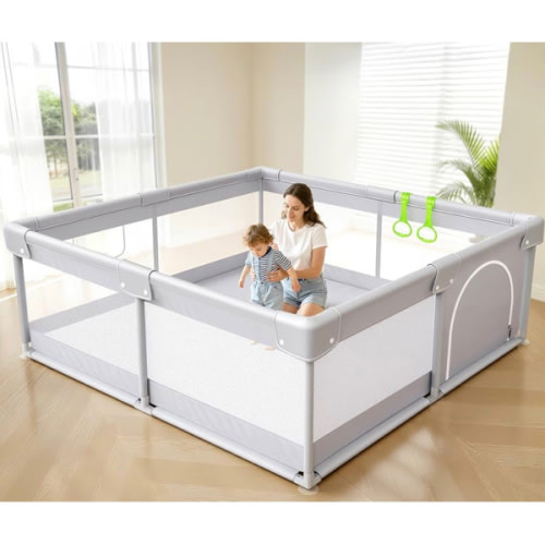 Fodoss Baby Playpen, 47x47in Small Play Pen,Toddler Playpen for Apartment,Play Yard,Activity Fence, Extra Large Baby Playard