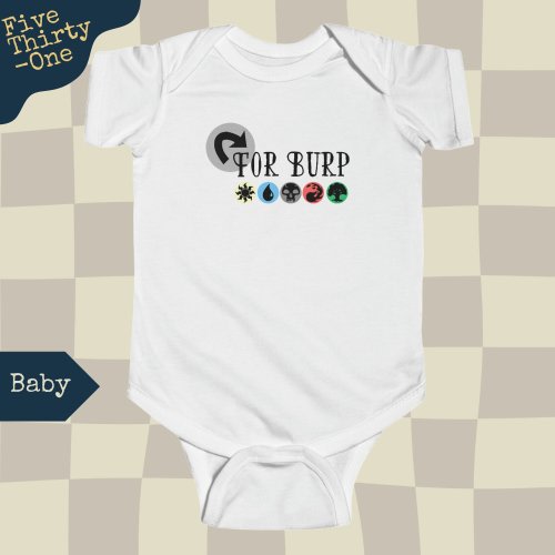 MTG Baby Bodysuit | Magic the Gathering Baby | MTG Tap for Burp | Gift for Nerd | Novelty Tee | Celebrate Life's Quirks