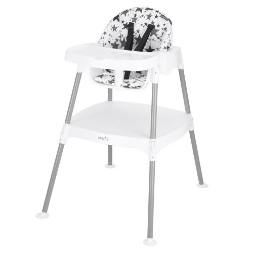 Evenflo 4-in-1 Eat & Grow Convertible High Chair, Pop Star Gray