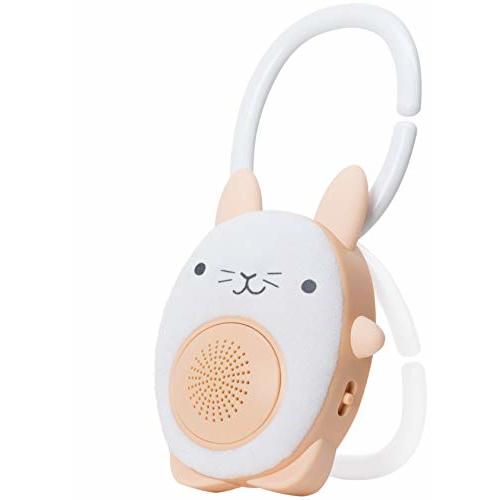WavHello Portable Baby Sleep Soother - Rechargeable Bluetooth Noise Machine Travel Sound Speaker Great for Cribs, Strollers, Car Seat and More - Bella The Bunny Soundbub, White