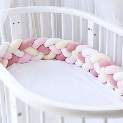 Soft Decorative Accents can be positioned Along The Edges and Corners of beds or Sofas,Soft Braided Knotted Rope Pillow - 4-Strand Twist Nursery Decor, 6" (e, 157.48 inches)