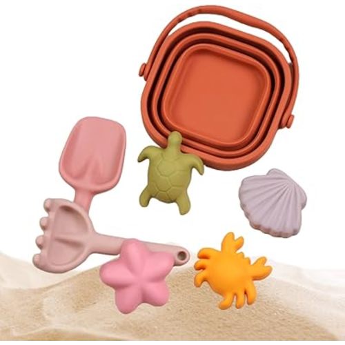Co. - Premium Silicone Beach Toy Set for Toddlers | Collapsible Bucket, Shovel, Rake & Sand Molds | BPA-Free, Easy to Clean, Durable & Travel-Friendly | Perfect for Beach & Outdoor Fun!