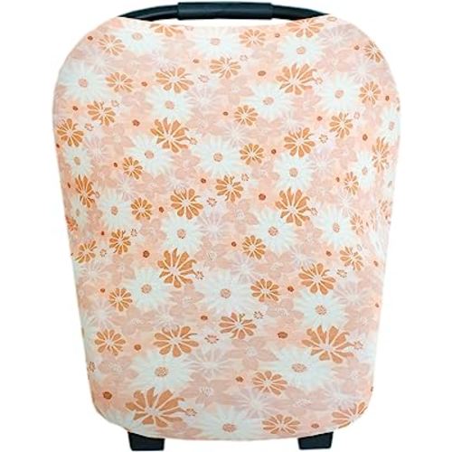 Copper Pearl Multi-Use Cover: Car Seat Covers, Nursing Cover, and Stroller Cover for Sun - Stretchy Fabric, All-Season Use, Stylish Designs, Easy Access for Moms - Penny