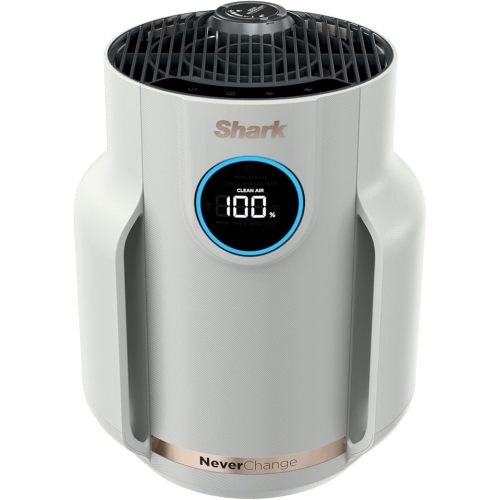 Shark NeverChange Air Purifier Compact Pro, Long-Lasting HEPA-Exceeding Filtration, For Pet Dander, Dust, Smoke, Allergens, Up to 250 sq. ft., Odor Neutralizer, Bedroom, Nursery, Dorm, HP072 (2025)