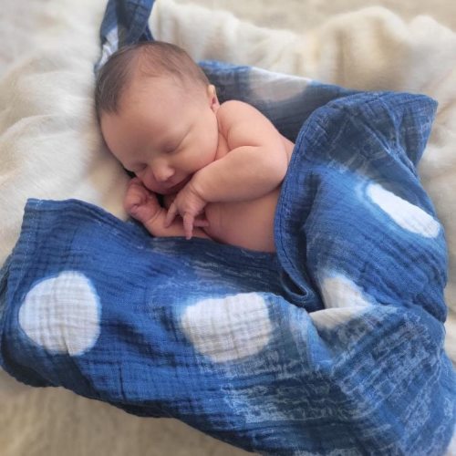 Swaddle Blanket Organic Muslin Baby Gift
