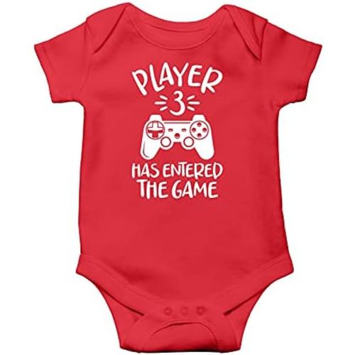 Witty Fashions Player 3 Has Entered The Game - New Sibling Announcement - Infant Baby Bodysuit