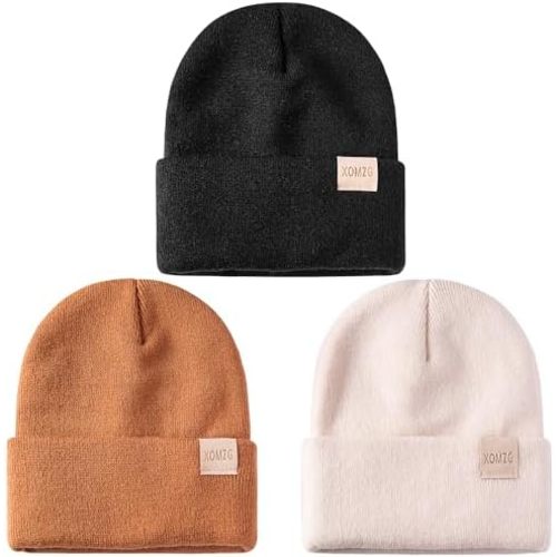 Toddler Beanie Kids Winter Hats Infant Warm Knit Cap Newborn Winter Warm Hat for 0-36 Month Boys Girls
