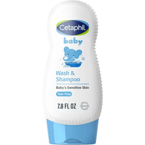 Cetaphil Baby Shampoo and Body Wash with Organic Calendula, Tear Free, Hypoallergenic, Ideal for Everyday Use, Dermatologist Tested, 7.8oz