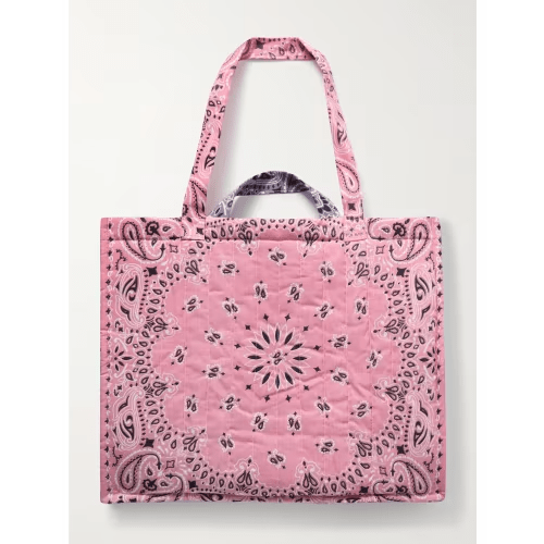 CALL IT BY YOUR NAME Maxi Cabas reversible paisley-print cotton-poplin tote