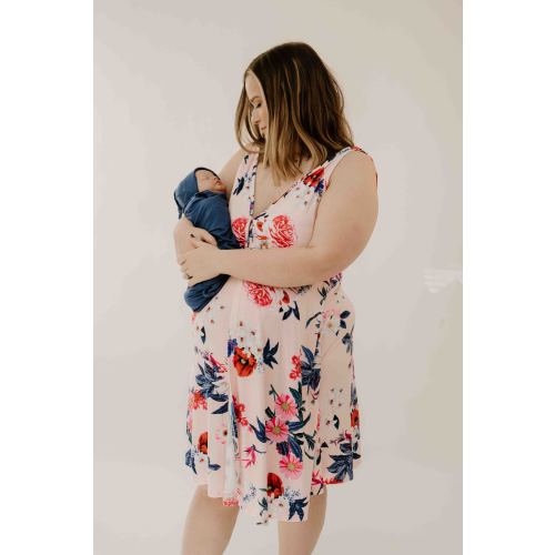 Baby Knot Gown Set: Midnight Blue