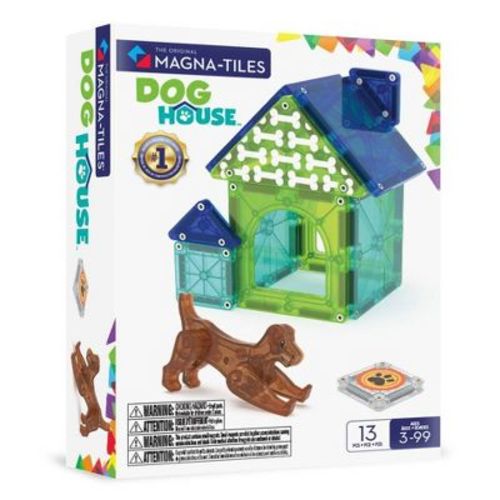 MAGNA-TILES Dog House Magnetic Building Set: Educational Toy for Math, Creative Thinking & Fine Motor Skills, 10 Pieces