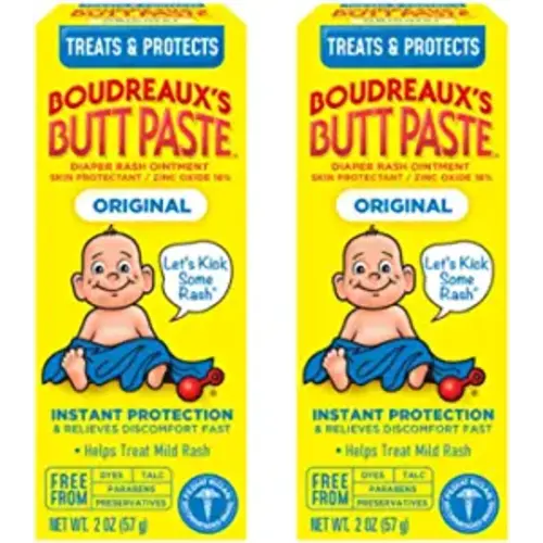 Boudreaux's Butt Paste Diaper Rash Ointment Original 2 oz (Pack of 2)