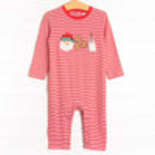 Santa's Treat Trio Applique Romper, Red – Stitchy Fish