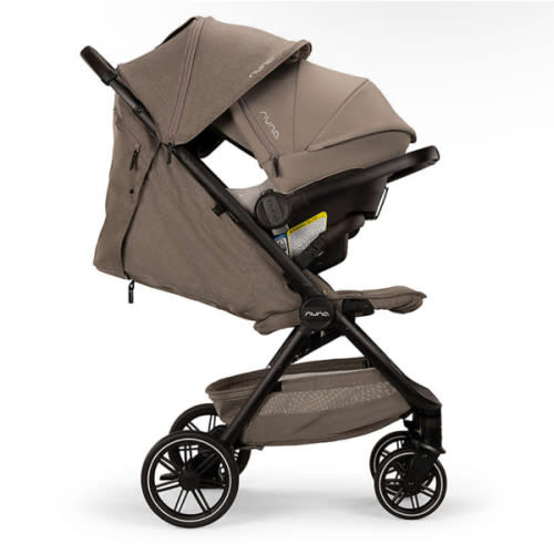 Nuna ® PIPA ™ Urbn Cedar Brown Baseless Baby Car Seat + TRVL LX ™ Stroller Next Travel System