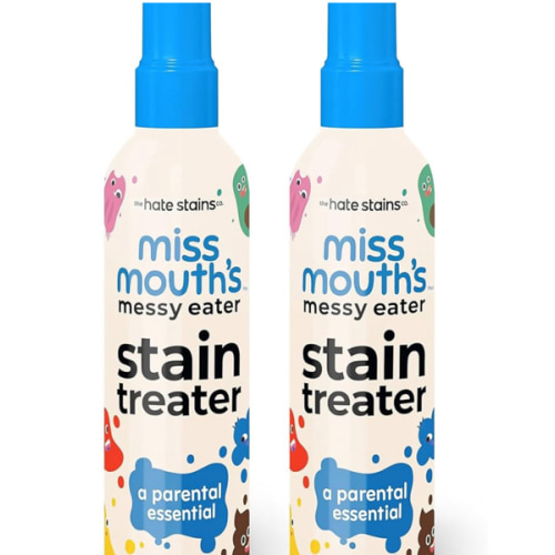 Miss Mouth's Messy Eater Stain Treater Spray - 4oz 2 Pack Stain Remover - Newborn & Baby Essentials - No Dry Cleaning Food, Grease, Coffee Off Laundry, Underwear, Fabric