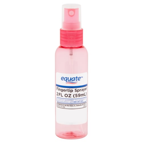 Equate Fingertip Spray Bottle for Travel, Color May Vary, 2 fl oz