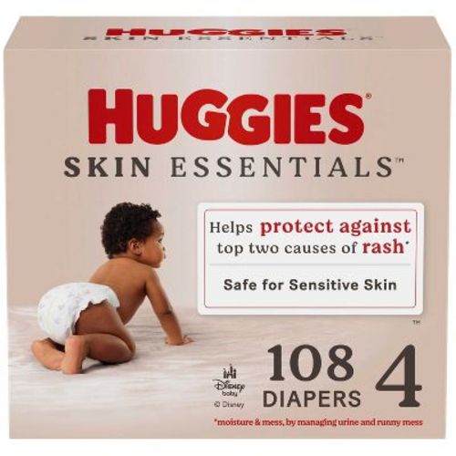 Huggies Skin Essentials Luxury Diapers - Size 4 - 108ct