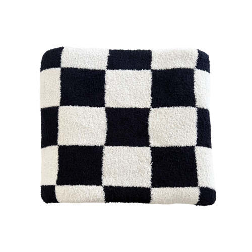 Phufy® Bliss Checker Sofa Blanket, Black