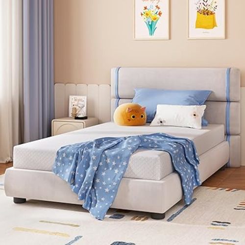 Full Size Mattress 5 Inch Green Tea Memory Foam Mattress for Cool Sleep & Pressure Relief, CertiPUR-US Certified Medium Firm Mattresses in a Box, 54"×75"×5"