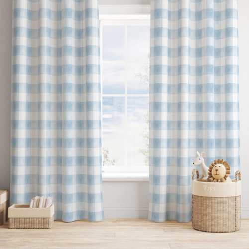Blue Gingham Curtains