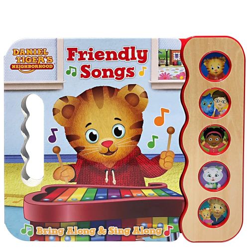 Daniel Tiger Friendly Songs: Children's 5-Button Song Book - Sing and Read with Daniel Tiger and Friends (5 Button Early Bird Song Book)