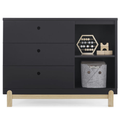 Delta Children Poppy 3 Drawer Dresser with Cubbies and Interlocking Drawers & Reviews | AllModern