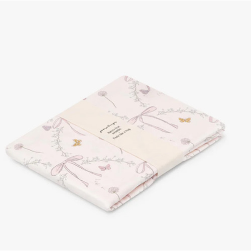 Bows & Butterfly Kisses Swaddle - Pink | Gooselings