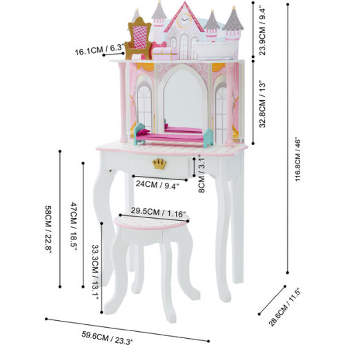 Dreamland Castle Play Vanity Set - Teamson Kids | Maisonette