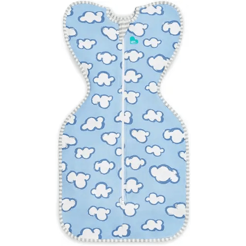 Love to Dream Swaddle UP, Baby Sleep Sack, Self-Soothing Swaddles for Newborns, Get Longer Sleep, Snug Fit Helps Calm Startle Reflex, New Born Essentials for Baby, 1.0 TOG, 13-19 lbs, Daydream Blue