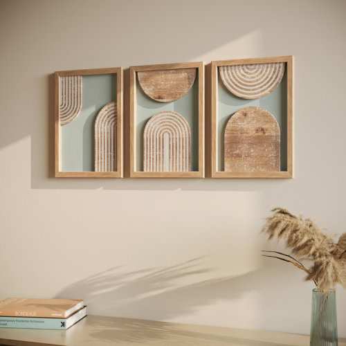 George Oliver Zahara Boho Frame Wood Wall Décor & Reviews | Wayfair