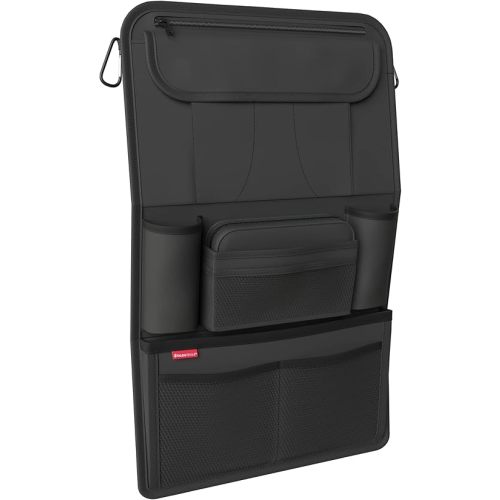 car seat organizer with integrated tablet holder - Reinforced back - with extra pen pocket - for business and children - Designed in Germany