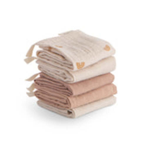 Muslin Cotton Washcloth 5-Pack – Mushie