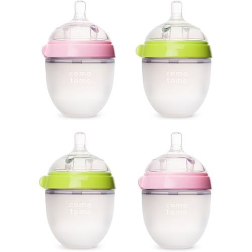 Comotomo Natural Feel 5 oz Baby Bottle - 4 Pack
