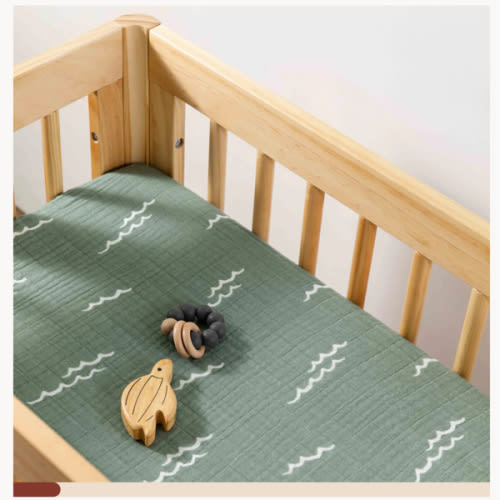 Babyletto All-Stages Bassinet Sheet in GOTS Certified Organic Muslin Cotton