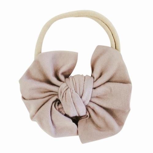 Solid Stone Knit Bow Headband