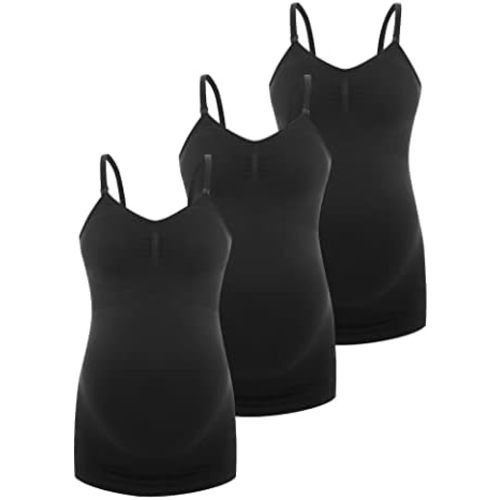 HOFISH Support Nursing Tank Tops for Breastfeeding, Comfort Stretch Maternity Camisoles with Built in Bra