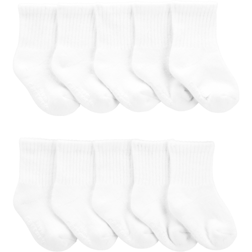 White Baby 10-Pack Crew Socks | Carter’s Oshkosh Canada. 3-12 month