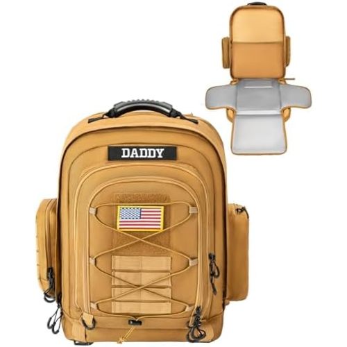 kcross Dad Diaper Bag for Men with Changing Pad, Large Dad Diaper Bags for Baby, Baby Backpack Bag for Traveling