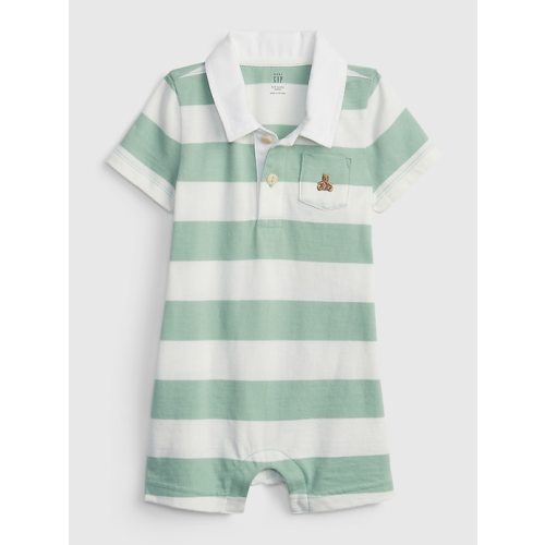 Baby Polo Shorty in ashbury green SIZE 0-3 M