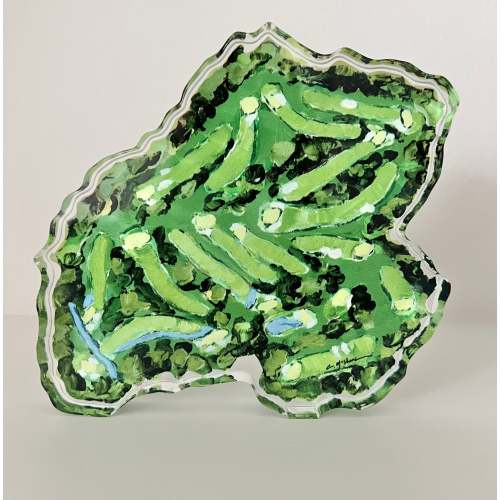 "THE Golf Course" acrylic block